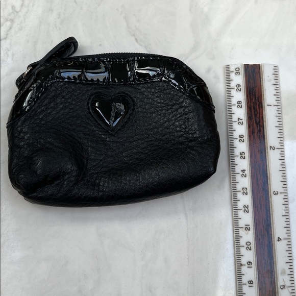 Brighton black Leather Heart Coin Purse - Picture 6 of 6